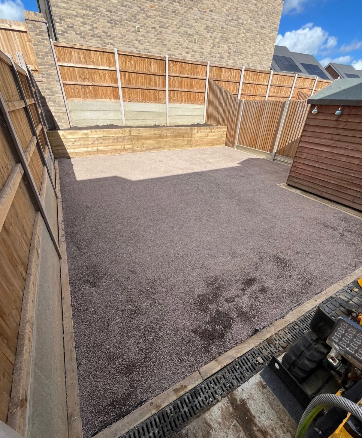Type 1 level soil preparation for artificial grass installation